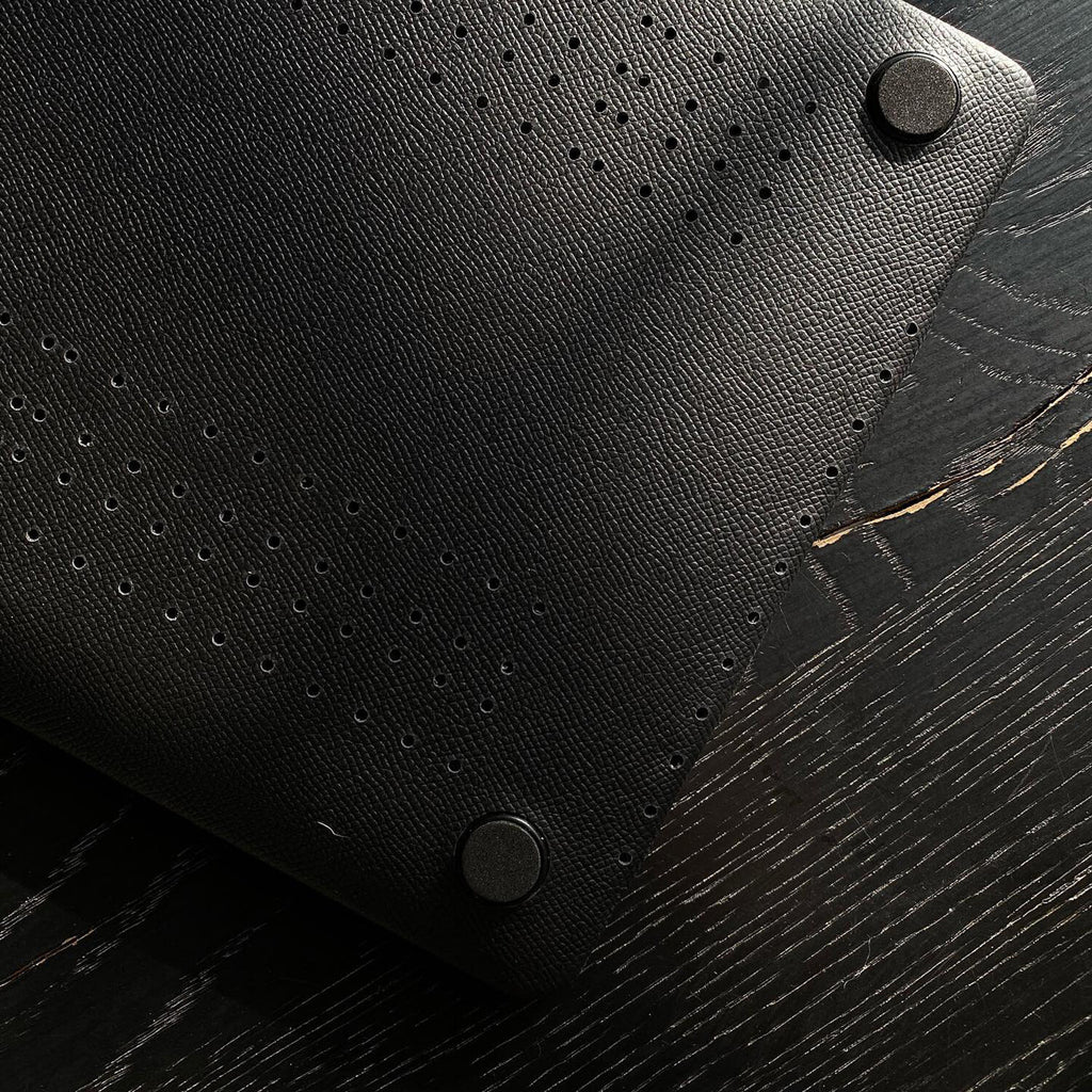 Black Alligator Patterned Macbook Case