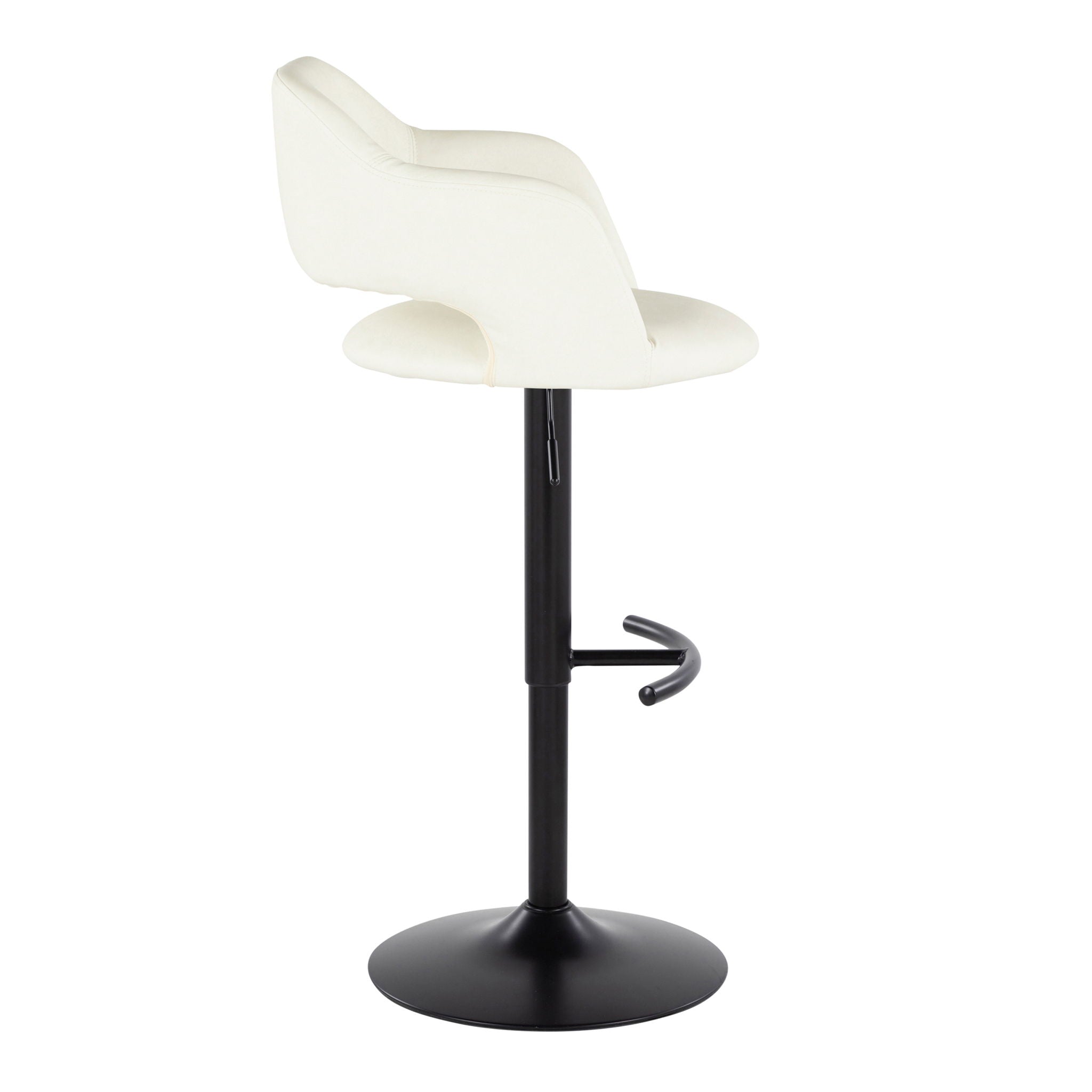 Margarite - Contemporary Adjustable Barstool With Swivel (Set of 2)
