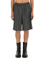 Burberry Men All Over Print Bermuda Shorts