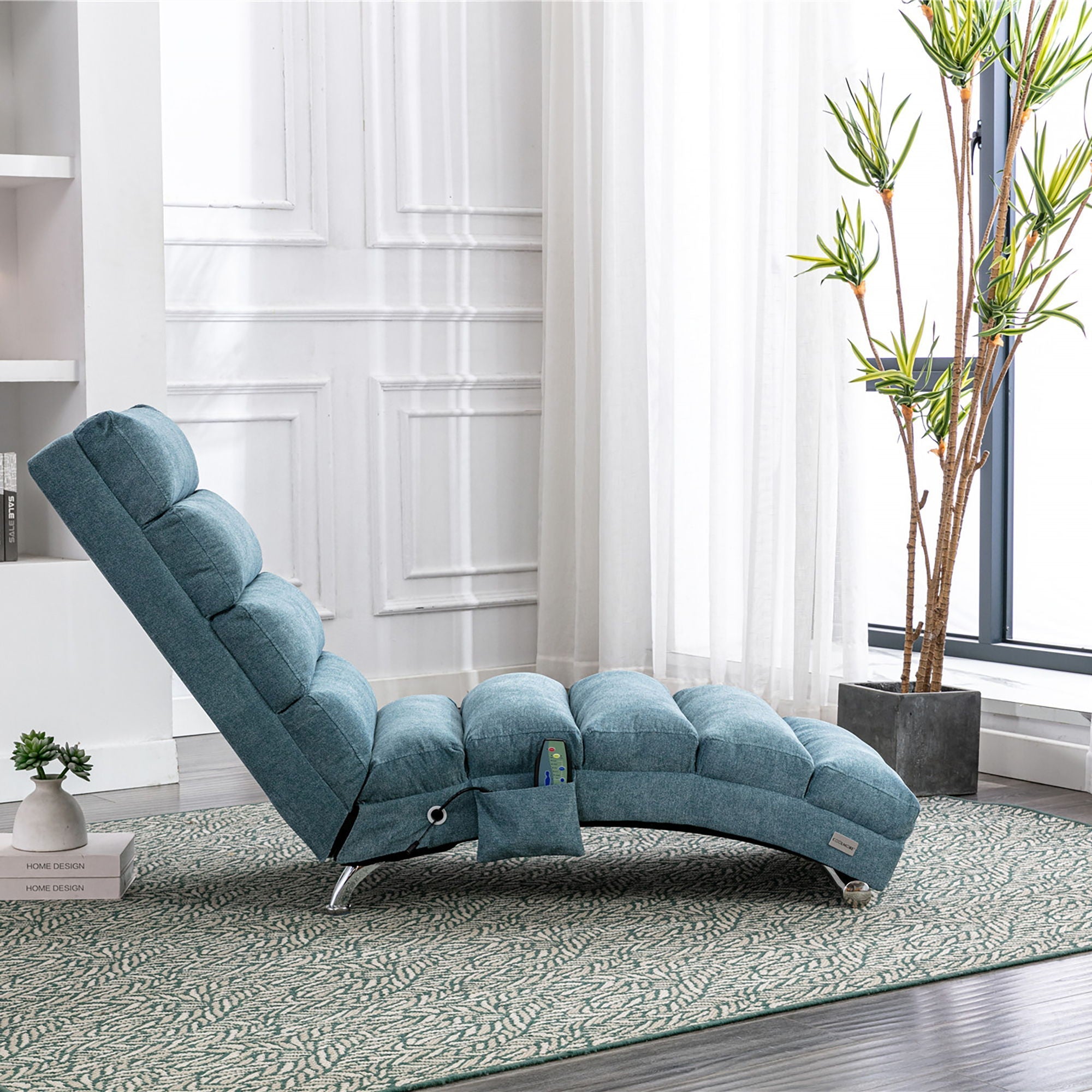 Massage Chaise Lounge Indoor, Ergonomic Electric Massage Lounger