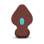 b-Vibe Slipskin Realistic Silicone Dildo 10 in. Curved Brown