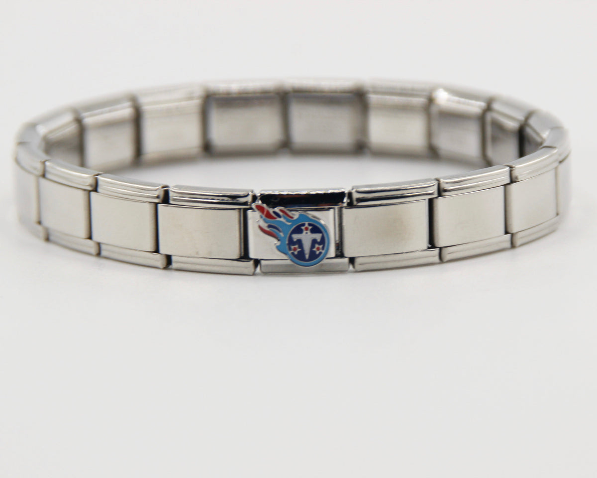 Football Team Logo Italian Charm Bracelet – Custom Gifts for Fans