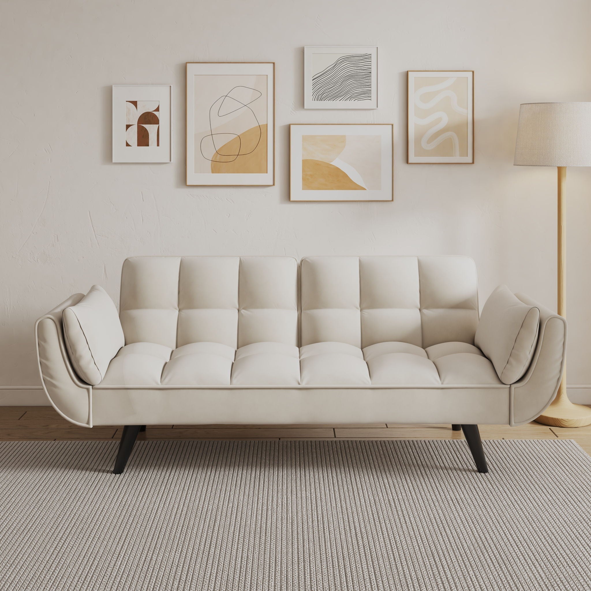 Sofa Soft Two Armrests Throw Pillow Pillow Comfortable Fit