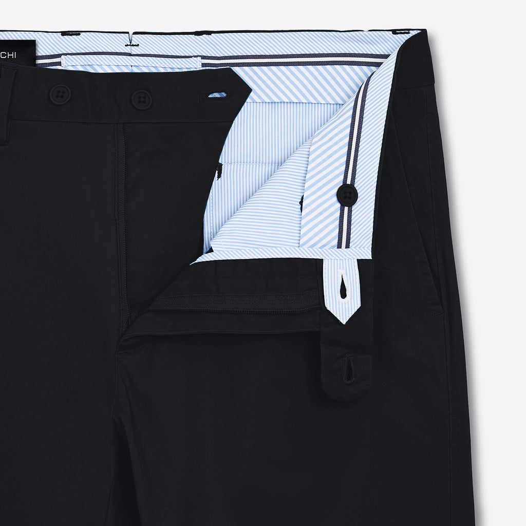 Mens Slim Chino Shorts // Black