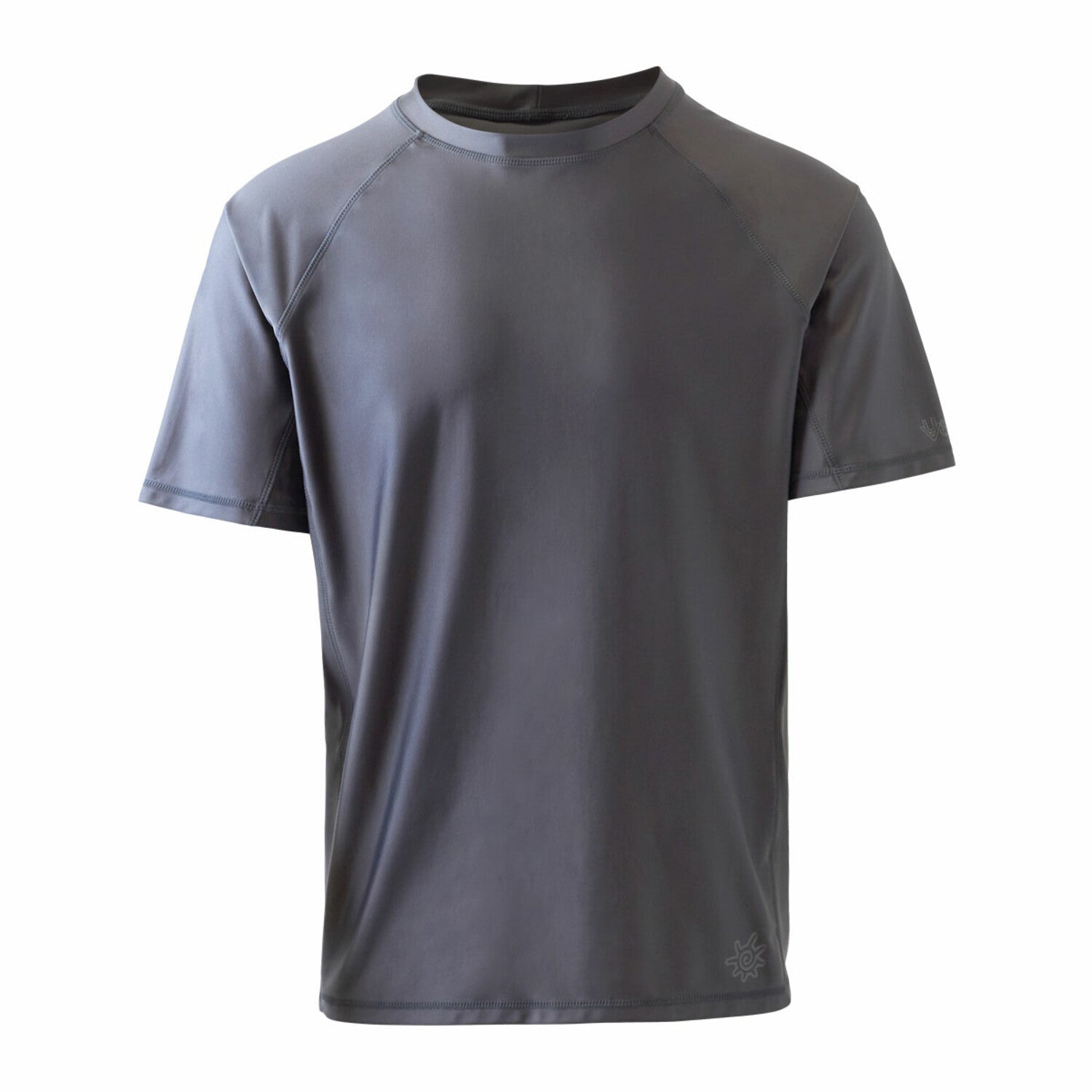 Men's Short Sleeve Crew Sun & Swim Shirt // Charcoal