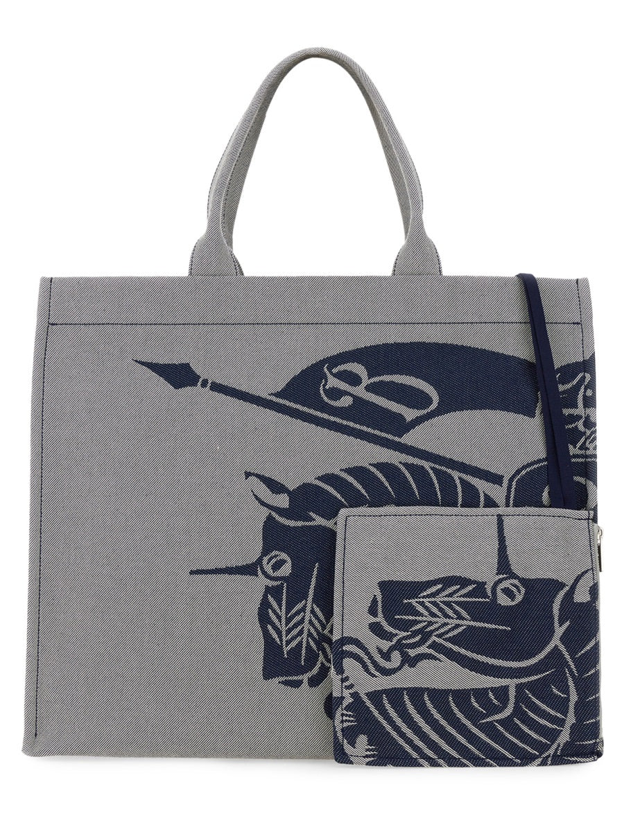Burberry Men Canvas Tote Bag