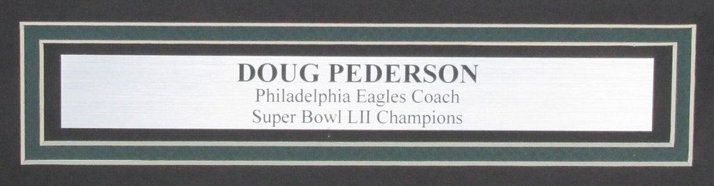 Doug Pederson Autographed 16x20 Photo Philadelphia Eagles Framed Beckett186282
