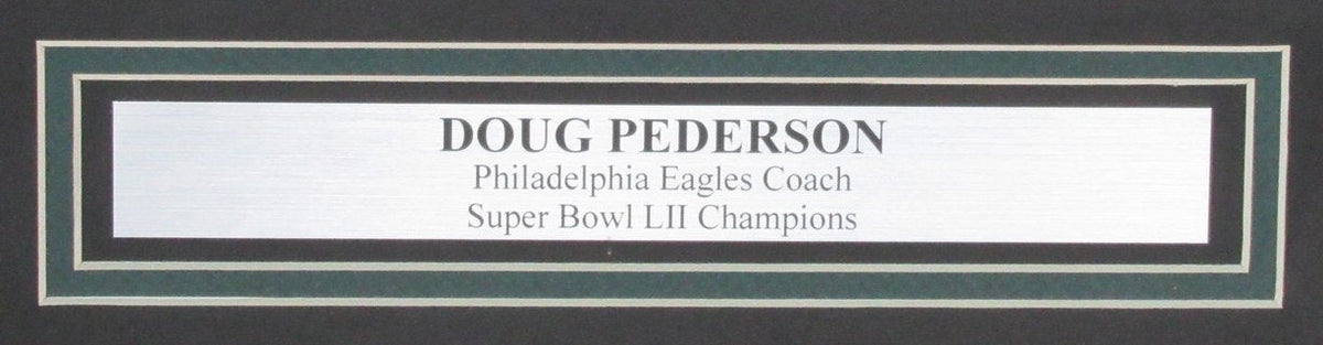 Doug Pederson Autographed 16x20 Photo Philadelphia Eagles Framed Beckett186282
