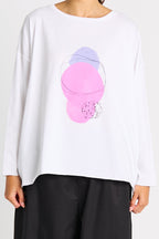 Pima Cotton "Saturn" Luxury Boxy Tee - White