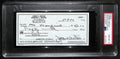 Johnny Unitas HOF Signed/Auto 2000 Bank Check Colts PSA/DNA GEM MT 10 192624