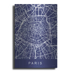 Paris Street Blue Map