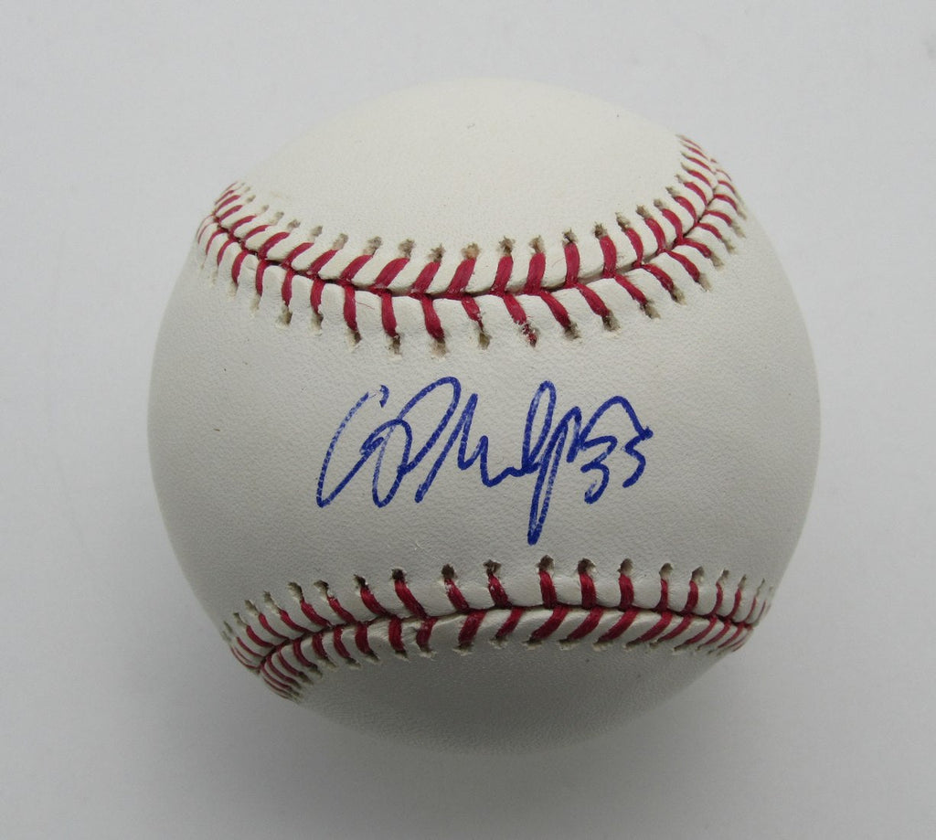 Cord Phelps Autographed OML Baseball Cleveland Indians 180039