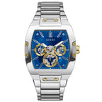 Guess Men's Silver Tone Multi-function