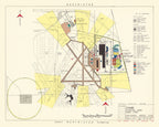 Vintage Map of O'Hare International Airport, 1951