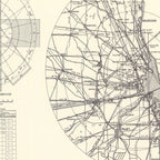 Vintage Map of the O'Hare International Airport Vicinity, 1951