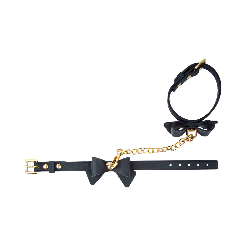 Temptasia Ardor Wrist & Ankle Restraints Black with Bow