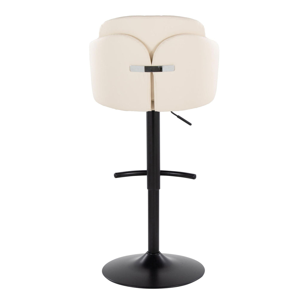Dahlia - Contemporary Adjustable Barstool With Swivel (Set of 2)