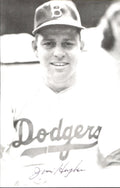 Jim Hughes Dodgers d. 2001 Signed/Autographed 3x5  Photo 178471