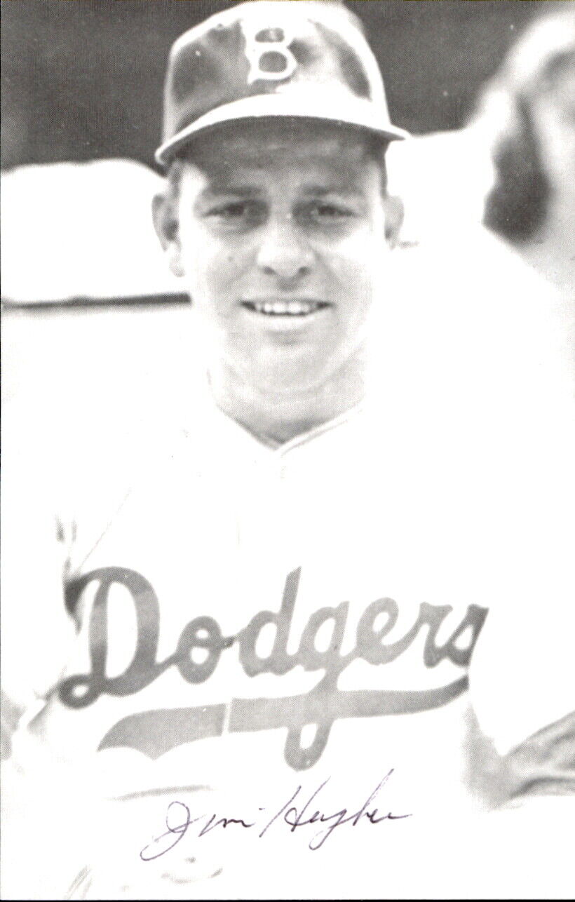 Jim Hughes Dodgers d. 2001 Signed/Autographed 3x5  Photo 178471