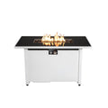 Outdoor 43" Rectangular Fire Pit Table - White