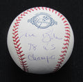 Jim Beattie Signed/Auto Yankees 100th OML Baseball JSA Inscr 186933