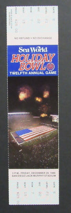 1989 Holiday Bowl College Football Game Full Ticket Penn State vs. BYU
