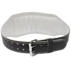 Gorilla Wear 6 Inch Padded Leather Lifting Belt - Black/Gold