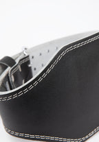 GW 6- Inch Padded Leather Lifting Belt - Black/Black