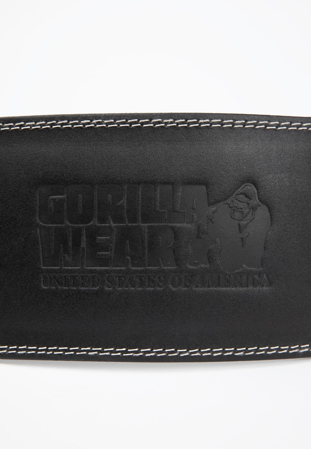 GW 6- Inch Padded Leather Lifting Belt - Black/Black