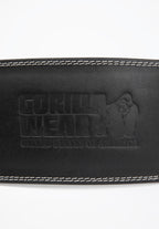 GW 6- Inch Padded Leather Lifting Belt - Black/Black