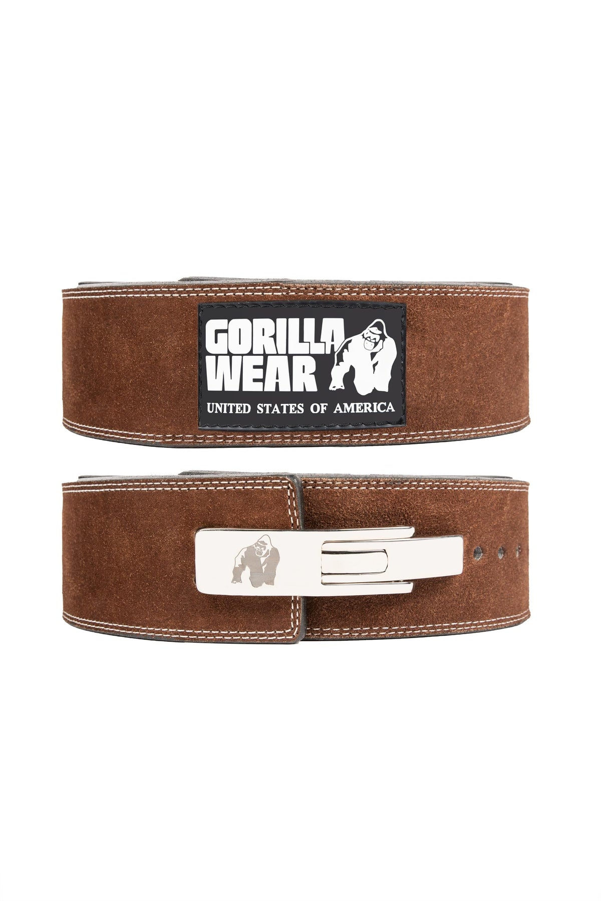 GW 4-inch Leather Lever Belt - Brown
