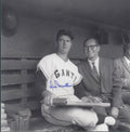 Don Mueller Autographed/Signed Giants 8x8 Photo 128525