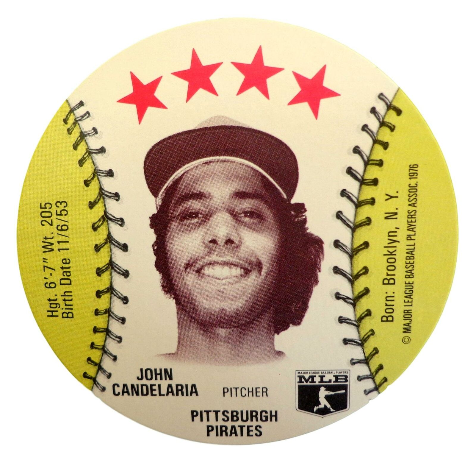 Lot of 22 - 1976 MSA Isaly's Discs John Candelaria Pittsburgh Gem Mint 153893