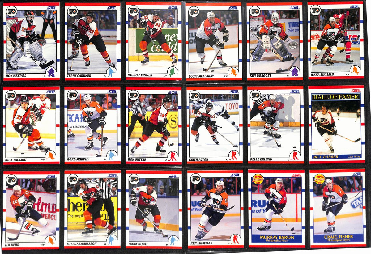 Lot of 7 Philadelphia Flyers Complete Team Sets Plus Lindros Cards 189215