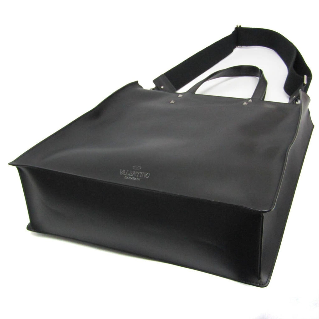 Valentino Garavani // Leather VLTN Tote // Black // Pre-Owned