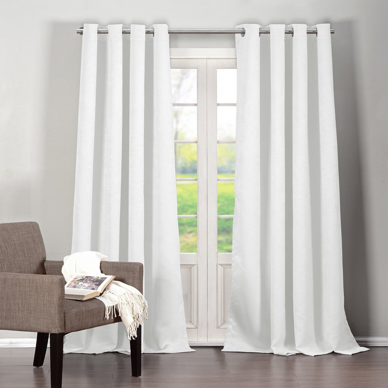 Quincy Solid Blackout Curtain Set // 2 Piece Set