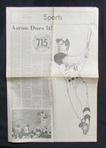 April 5, 1974 Hank Aaron Atlanta Braves 715th HR Easton Express Sports 181833