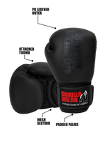 Montello Boxing Gloves - Black