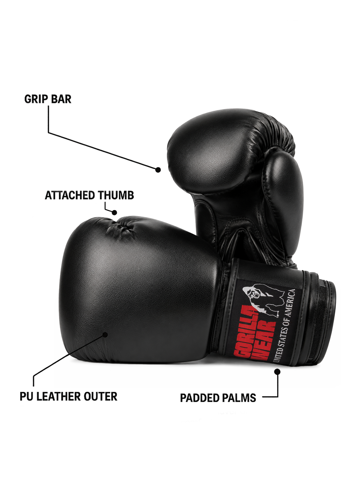 Mosby Boxing Gloves - Black