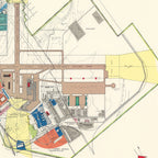 Vintage Map of Offutt Air Force Base, 1951
