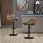 Modern Swivel Bar Stools Adjustable Counter Chairs