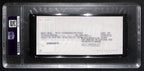 Johnny Unitas Signed 6/1/02 Check PSA/DNA MINT 9 188661