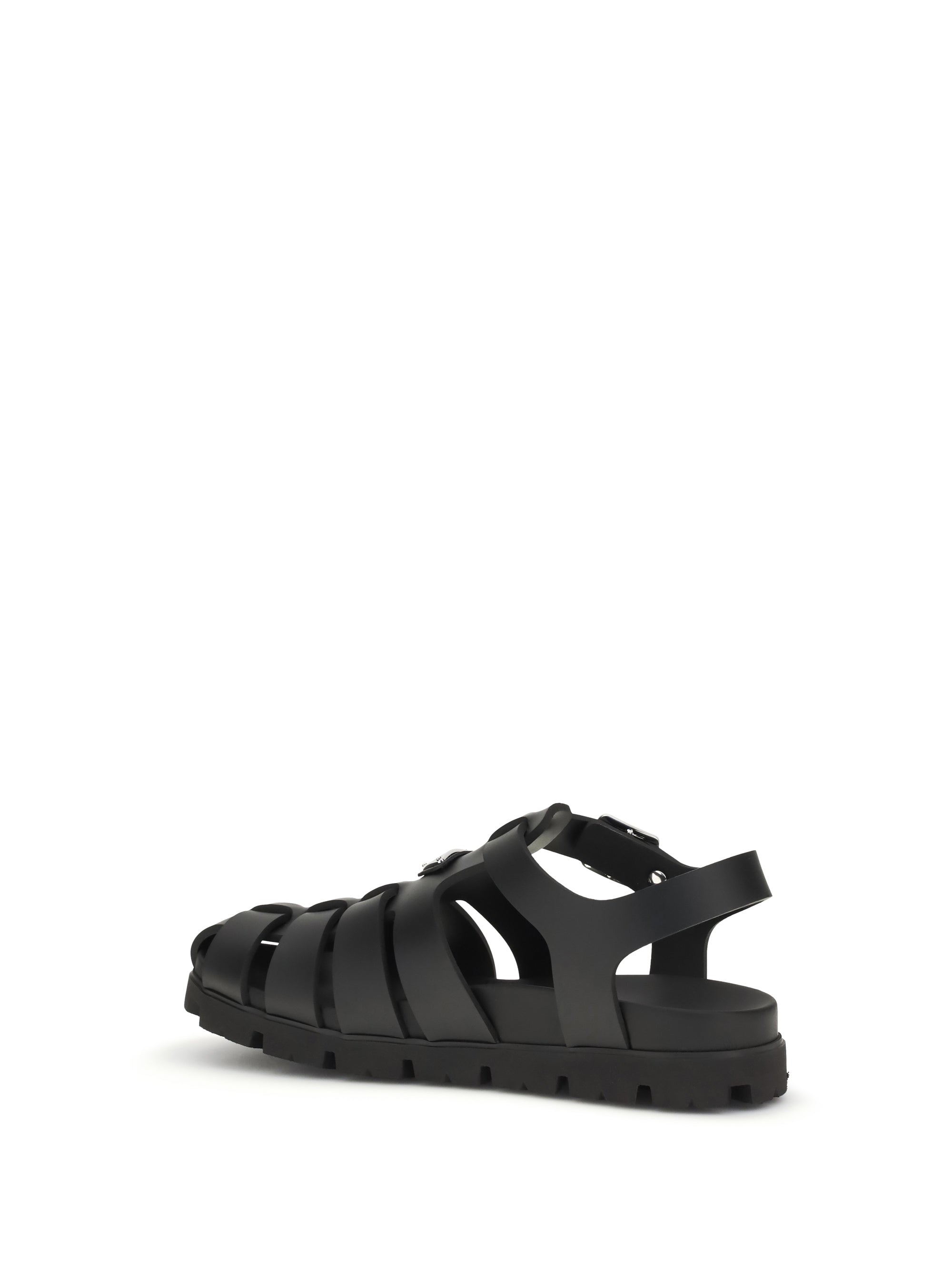 Sandal Rubber Cage Black