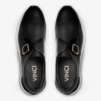 The Torino Black Leather Men Sneaker