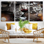 Red Wine and Glass Canvas Print