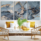 Multipanel Marble Fluid Effect Wall Art Abstract Canvas Wall Art Print