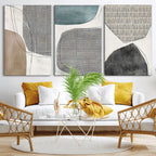 Canvas Print Wall Art Abstract Art Boho, Framed Boho Decor