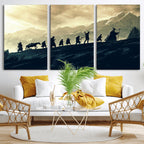 Fellowship Journey Wall Art | Fantasy Adventure Canvas Print