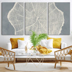 Abstract Tree Ring Wall Art Canvas Print, Framed and Ready to Hang