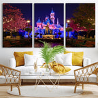 Disney Castle Wall Art | Framed Magic Kingdom Canvas